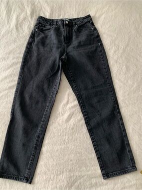 Dynamite Jeans Classic Black High-Waist Straight Leg Jeans size 28